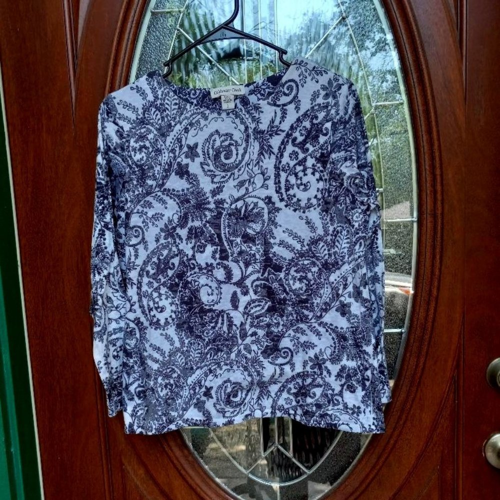 Coldwater Creek Black/White Top Size S (8)